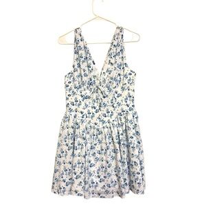 2/$30 Blashe - Blue White Floral Sleeveless Mini Dress Size M NWT